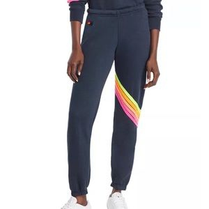 Aviator Nation chevron line sweatpants